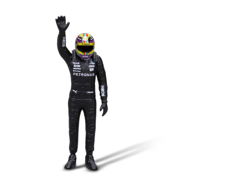 Mercedes model car, bburago, Lewis Hamilton, #44, 1:24, W14 E, with pilot