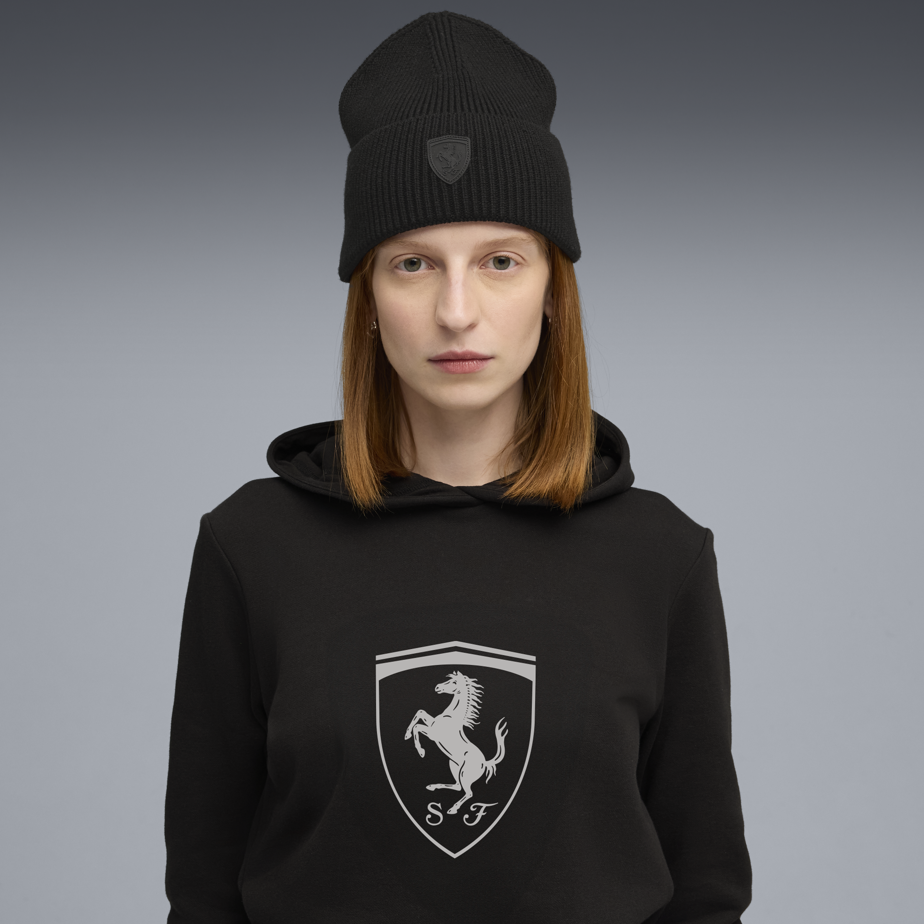 Ferrari Pro beanie, Puma, mid crown, black š„