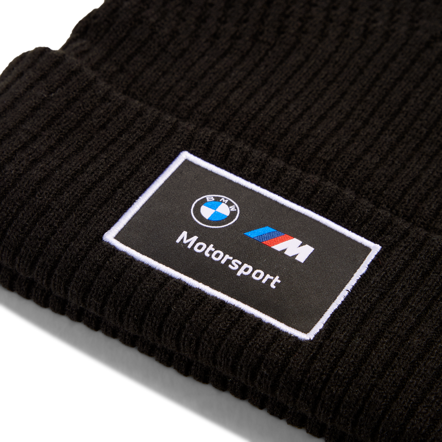 BMW beanie, MMS, Puma, mid crown, black 🔥