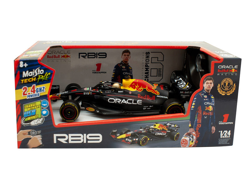 Red Bull Racing RC car, bburago, Max Verstappen, #1, 1:24, RB19