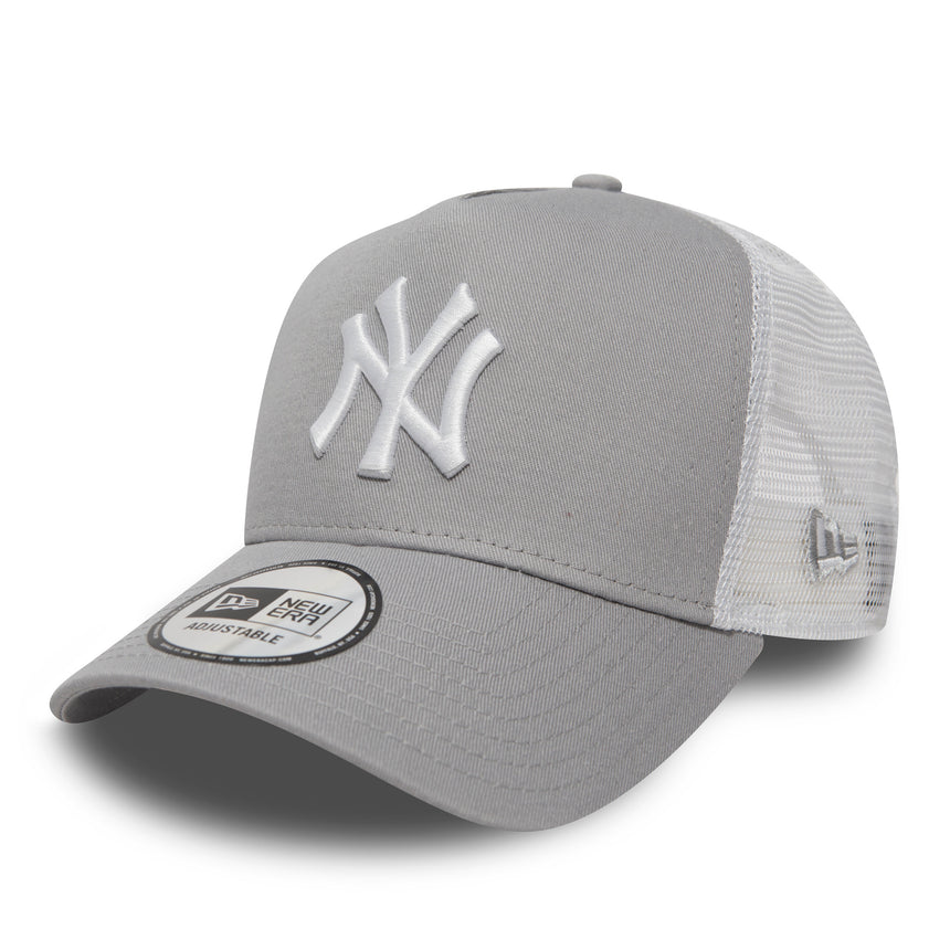 New York Yankees cap, New Era, trucker, grey