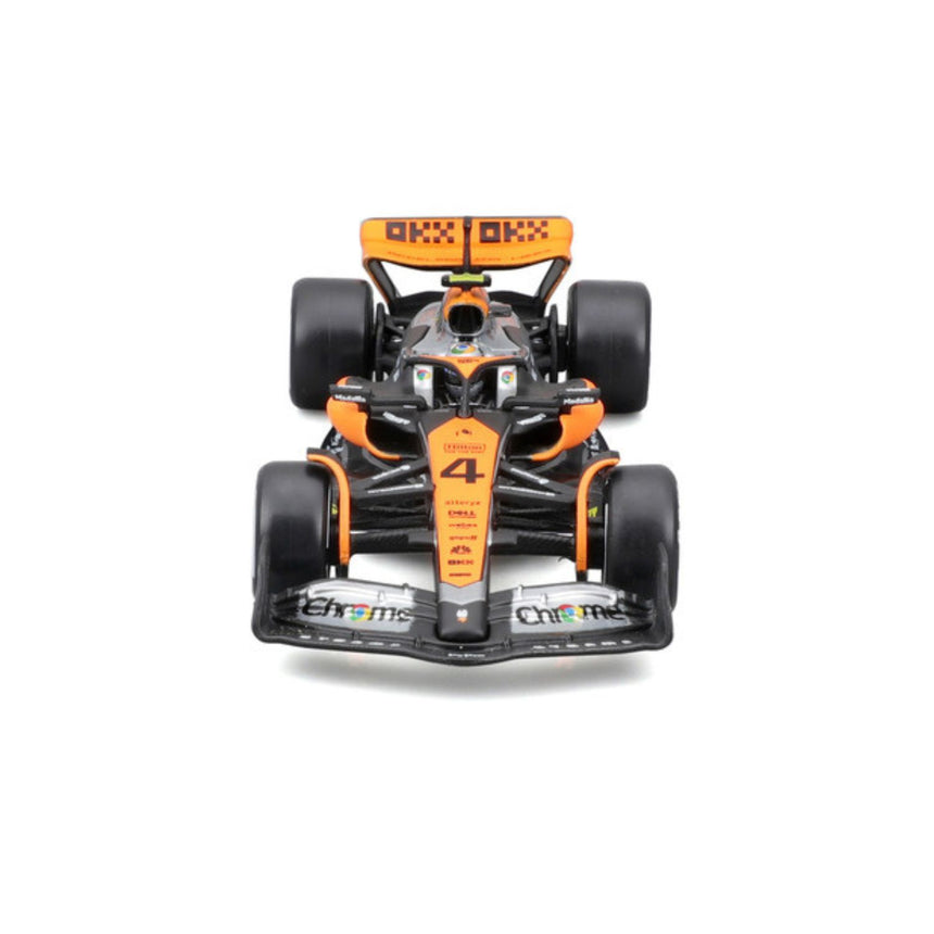Coche de Fórmula 1 McLaren, con casco, MCL60, bburago, 1:43, Lando Norris #4