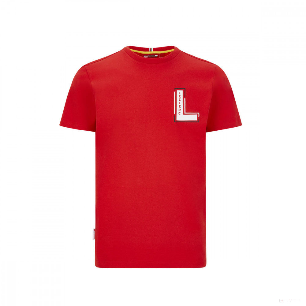 Ferrari T-shirt, Leclerc Driver, Red, 2020 - FansBRANDS®