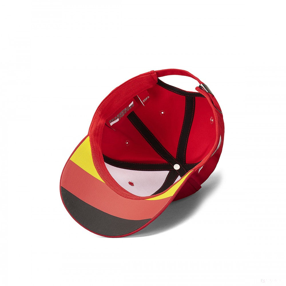 Ferrari Baseball Cap, Sebastian Vettel SEB5, Adult, Red, 2019 - FansBRANDS®