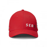 Ferrari Baseball Cap, Sebastian Vettel SEB5, Adult, Red, 2019 - FansBRANDS®