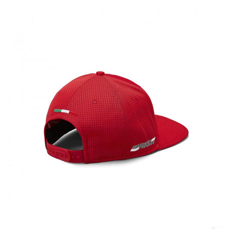 Ferrari Flatbrim Cap, Sebastian Vettel 5, Adult, Red, 2019