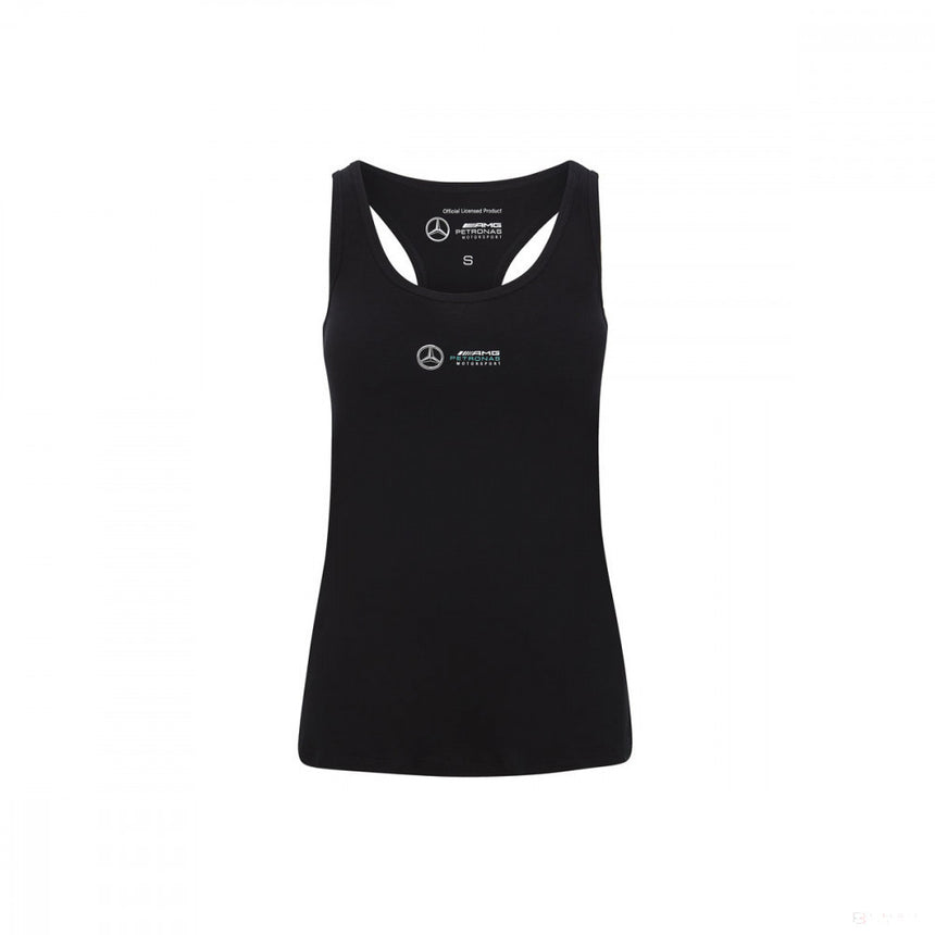 Camiseta Mercedes para mujer, logotipo, negra, 2020