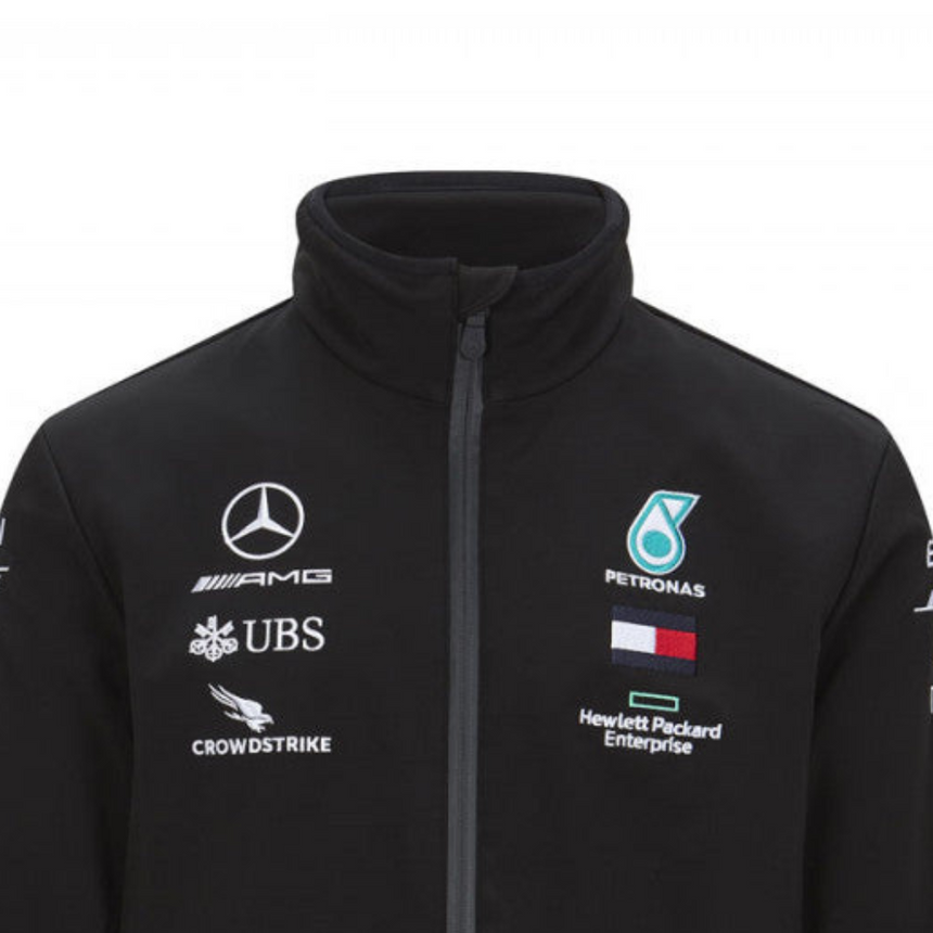 Mercedes Softshell Jacket, Team, Black, 2020