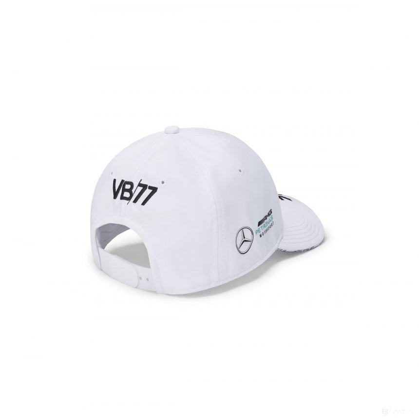 Mercedes Baseball Cap, Valtteri Bottas, Adult, White, 20/21 - FansBRANDS®