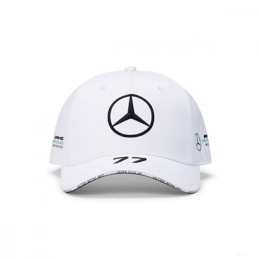 Mercedes Baseball Cap, Valtteri Bottas, Adult, White, 20/21 - FansBRANDS®