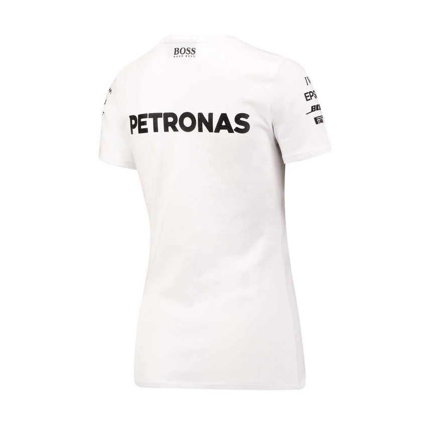 Mercedes Womens T-shirt, Team, White, 2017 - FansBRANDS®