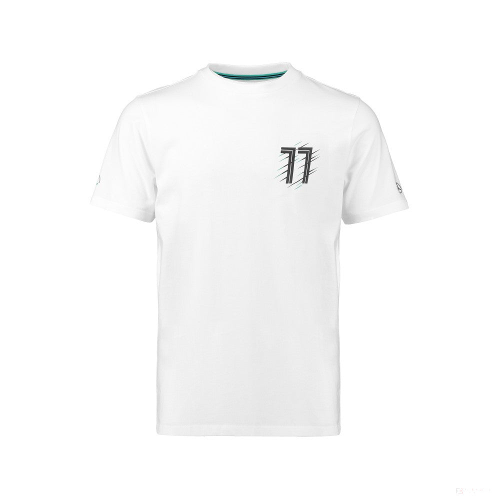 Mercedes T-shirt, Bottas Valtteri 77, White, 2018 - FansBRANDS®