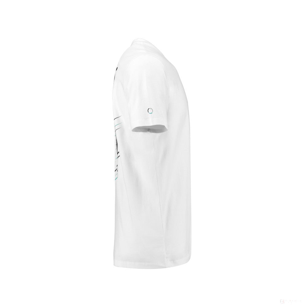 Mercedes T-shirt, Bottas Valtteri 77, White, 2018 - FansBRANDS®