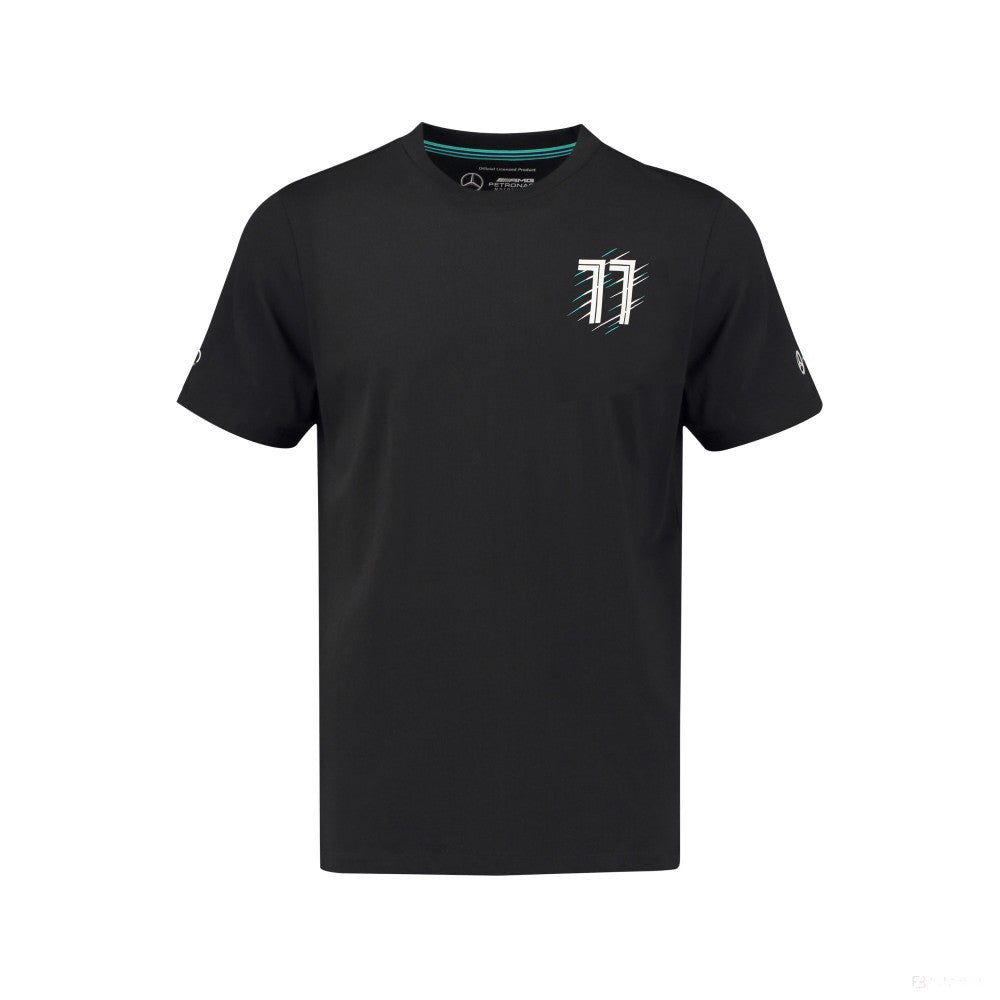 Mercedes Kids T-shirt, Bottas, Black, 2018 - FansBRANDS®