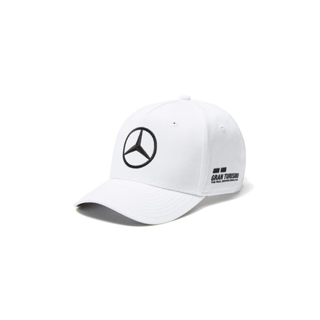 Mercedes Baseball Cap, Lewis Hamilton, Adult, White, 2017 - FansBRANDS®