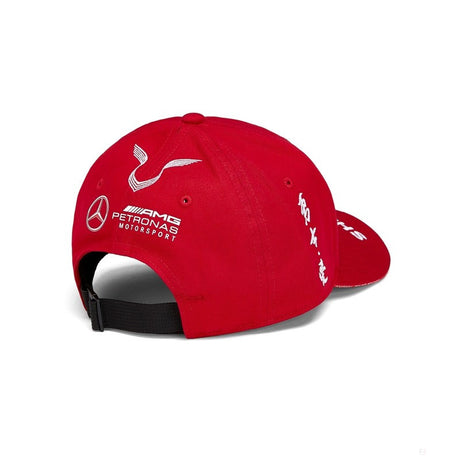 Mercedes Kids Hamilton Baseball Cap, Chinese GP, Red, 2019