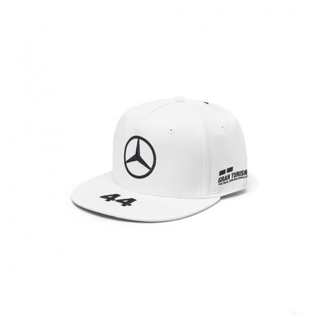 Mercedes Hamilton Flatbrim Cap, Adult, White, 2019 - FansBRANDS®