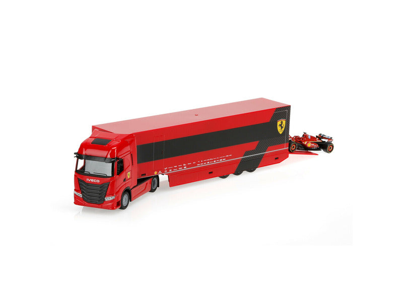 Ferrari model kit, racing hauler, bburago, 1:43, Charles Leclerc, #16, SF-24