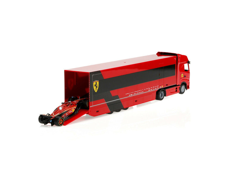 Ferrari model kit, racing hauler, bburago, 1:43, Charles Leclerc, #16, SF-24