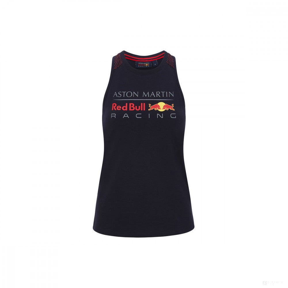 Camiseta de mujer Red Bull con logotipo, azul, 2020