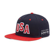Red Bull Flatbrim Cap, USA GP, Adult, Blue, 2018 - FansBRANDS®