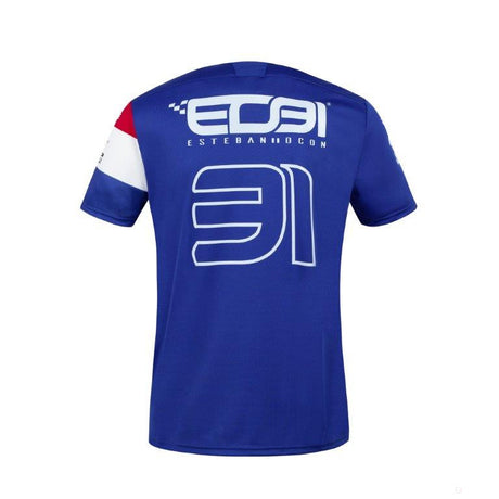 Alpine T-shirt, Esteban Ocon 31 Team, Blue, 2021 - FansBRANDS®