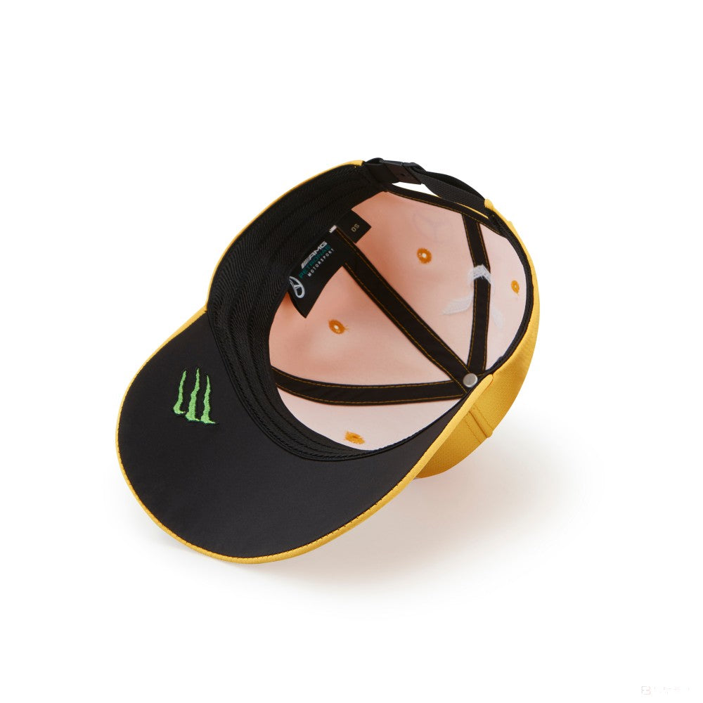 Mercedes Hamilton Baseball Cap, Abu Dhabi GP, Adult, Yellow, 2020