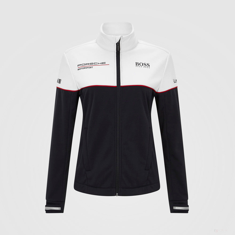 Porsche Womens Team Softshell Jacket, Black, 2022 - FansBRANDS®