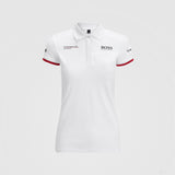 Porsche Womens Team Polo, White, 2022 - FansBRANDS®
