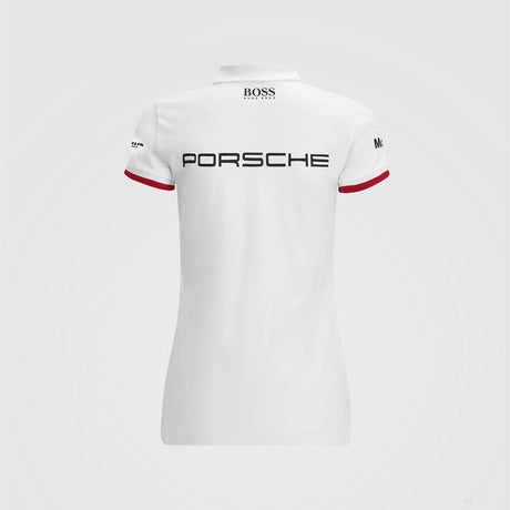 Porsche Womens Team Polo, White, 2022 - FansBRANDS®
