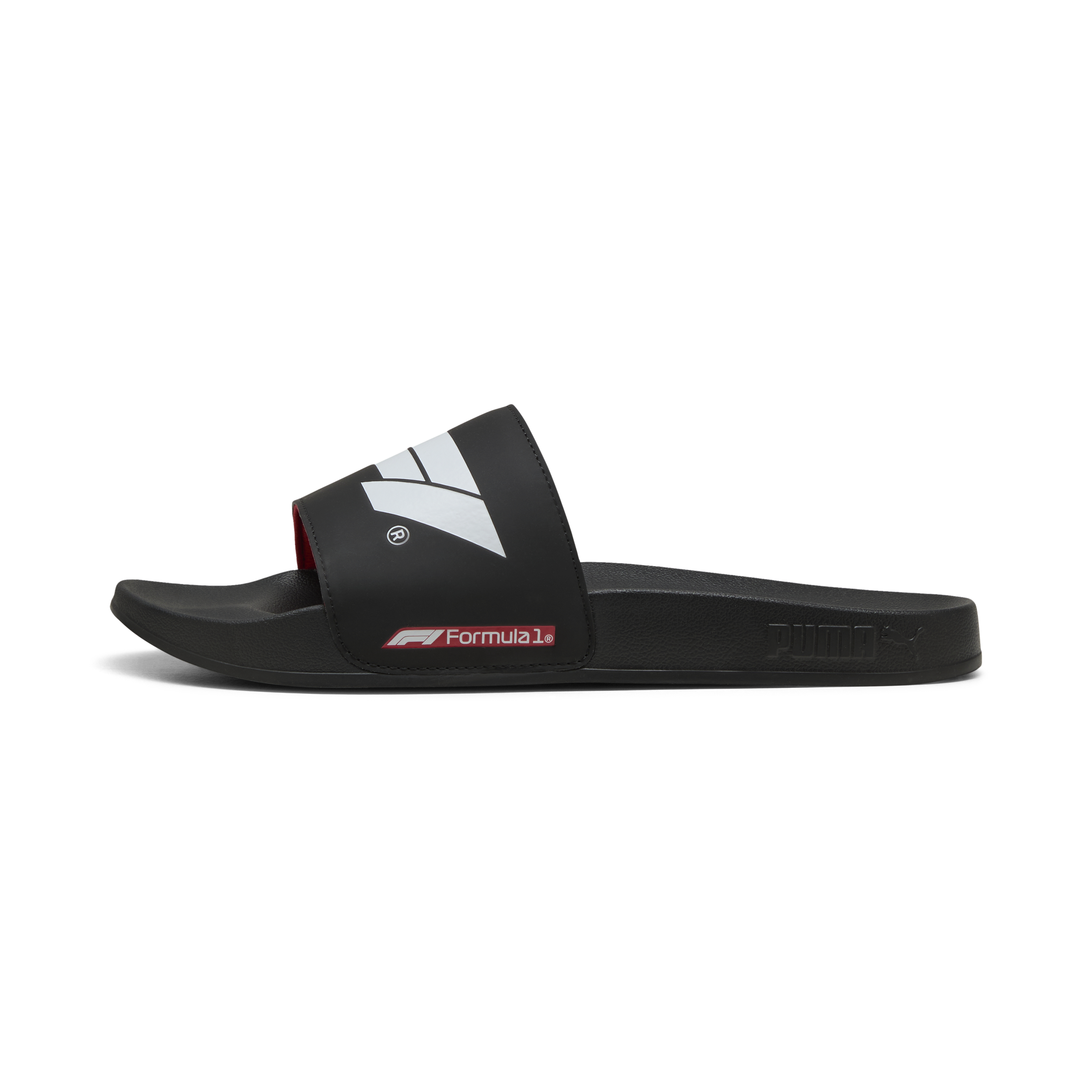 F1 logo slippers, Puma, Leadcat 2.0, black