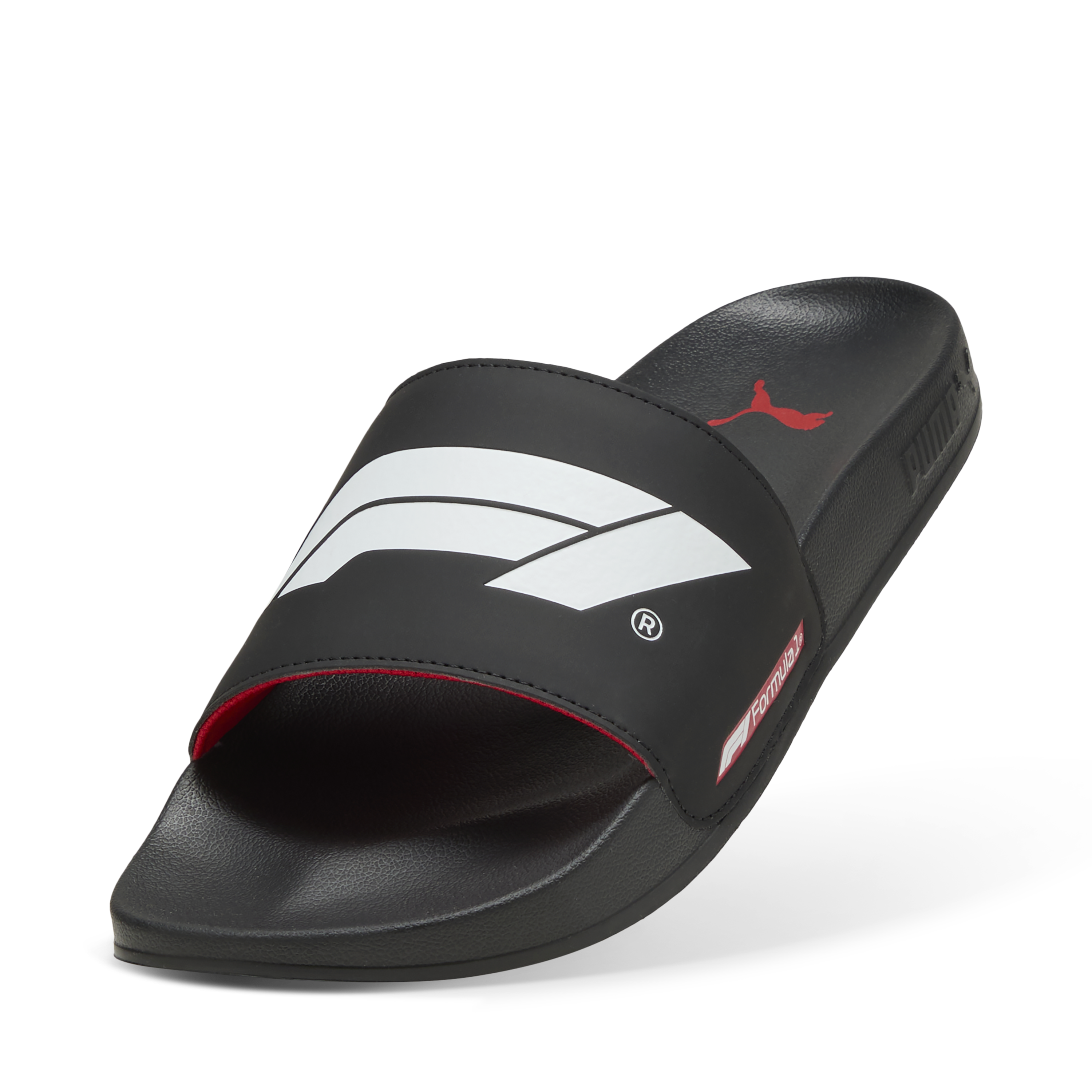 F1 logo slippers, Puma, Leadcat 2.0, black