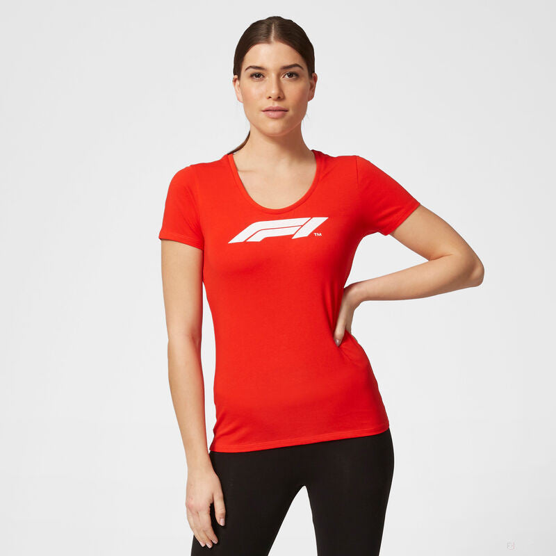 Formula 1 Womens T-shirt, Formula 1 Logo, Red, 2020 - FansBRANDS®