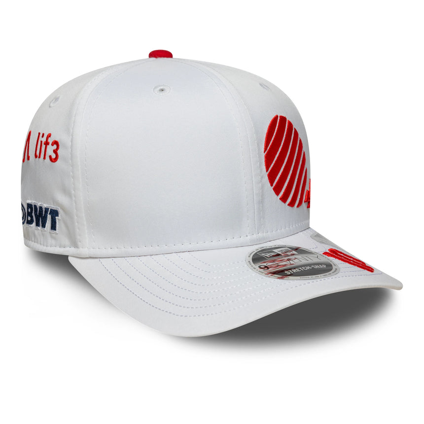 Gorra Alpine Pierre Gasly Japan 9Seventy, blanca 🔥