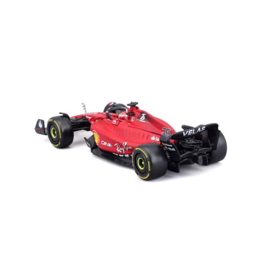 Ferrari F1 model car, with helmet, F1-75, bburago, 1:43, Carlos Sainz