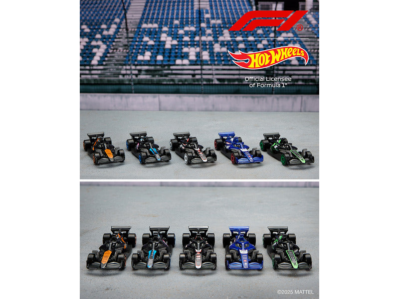 Hot Wheels F1 Set, 5pc F1 car in the box