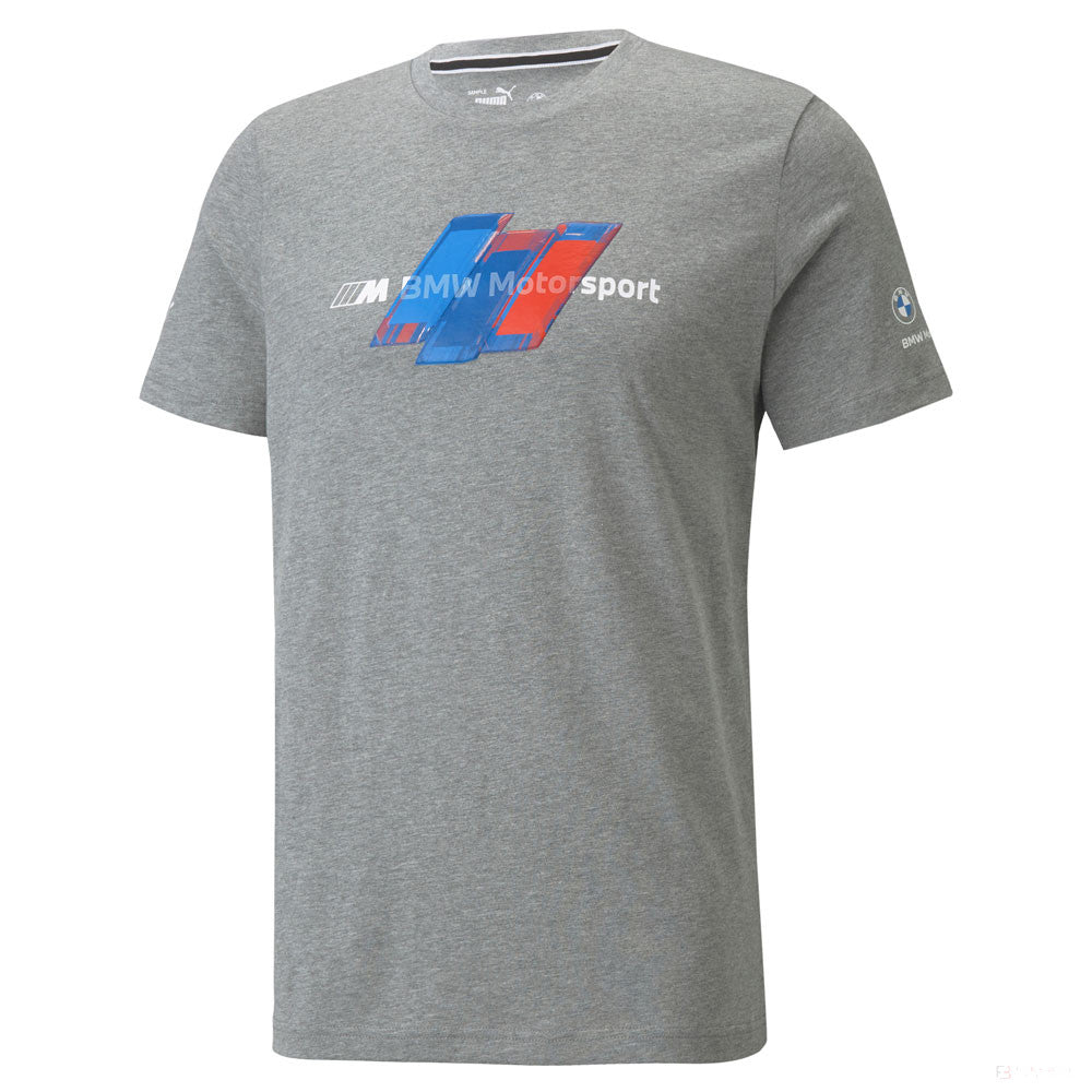BMW T-shirt, Puma BMW Motorsport Logo, Grey, 2021 - FansBRANDS®