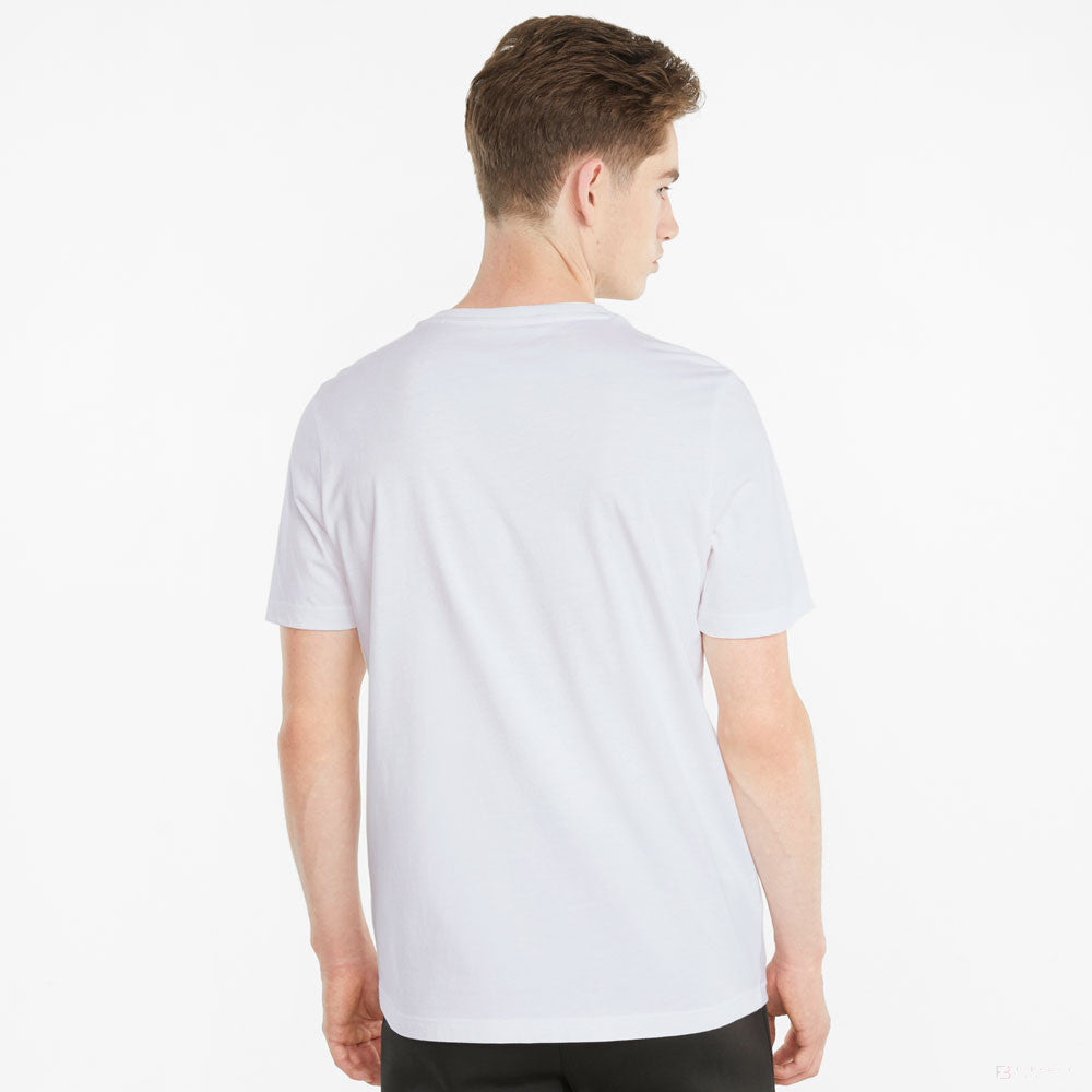 BMW T-shirt, Puma BMW MMS ESS Logo, White, 2021 - FansBRANDS®