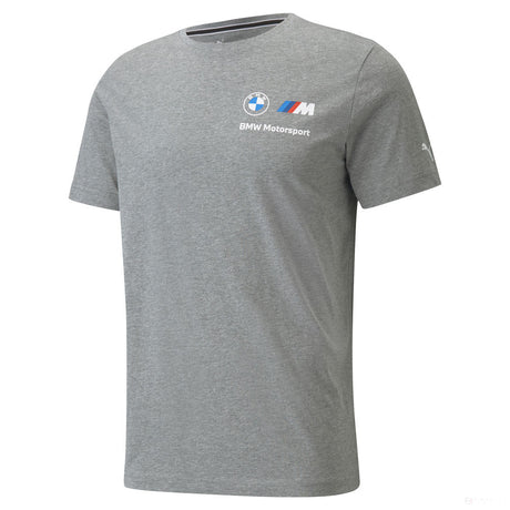 BMW T-shirt, Puma BMW MMS ESS Small Logo, Grey, 2021 - FansBRANDS®