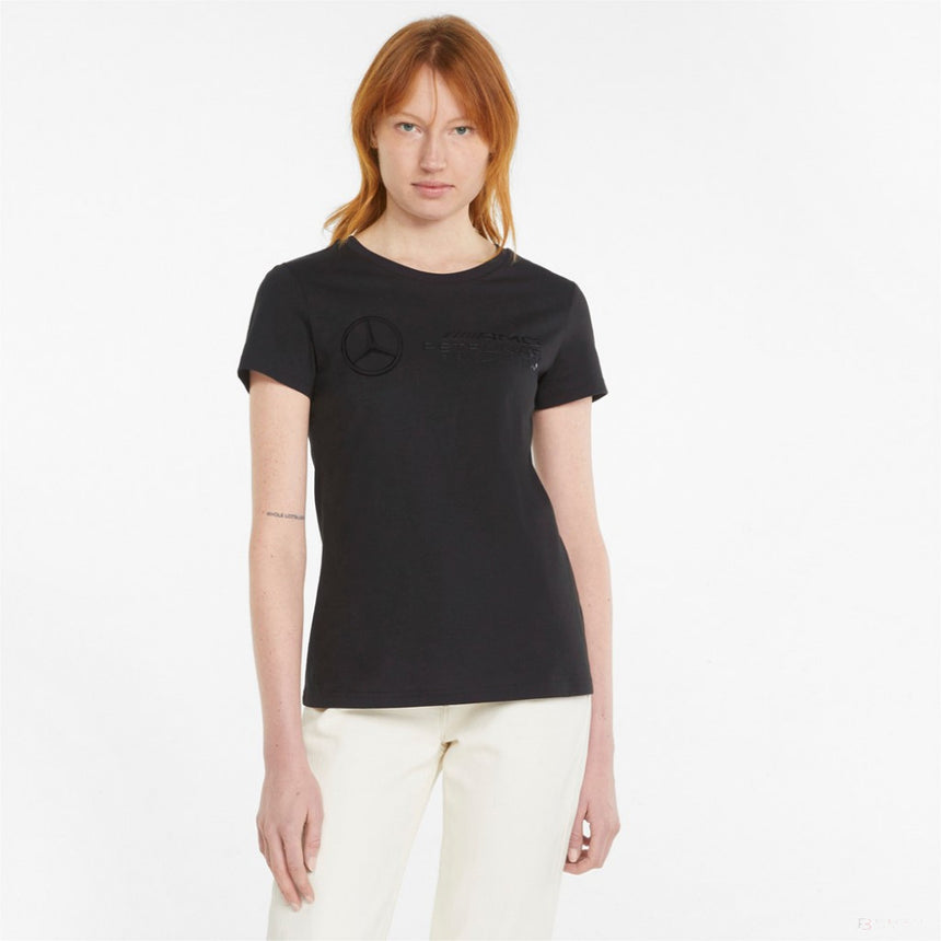 Puma Mercedes Womens T-shirt, Black, 2022 - FansBRANDS®