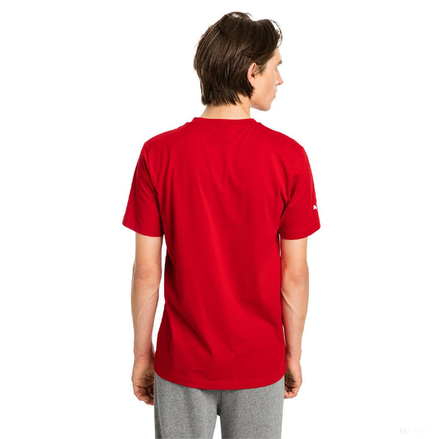 Ferrari T-shirt, Puma Big Shield Round Neck, Red, 2019 - FansBRANDS®