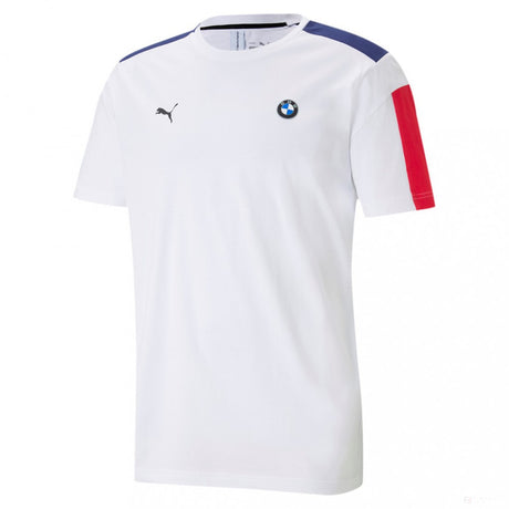BMW T-shirt, Puma BMW MMS T7, White, 2021 - FansBRANDS®