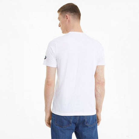 BMW T-shirt, Puma BMW MMS Graphic, White, 2021 - FansBRANDS®