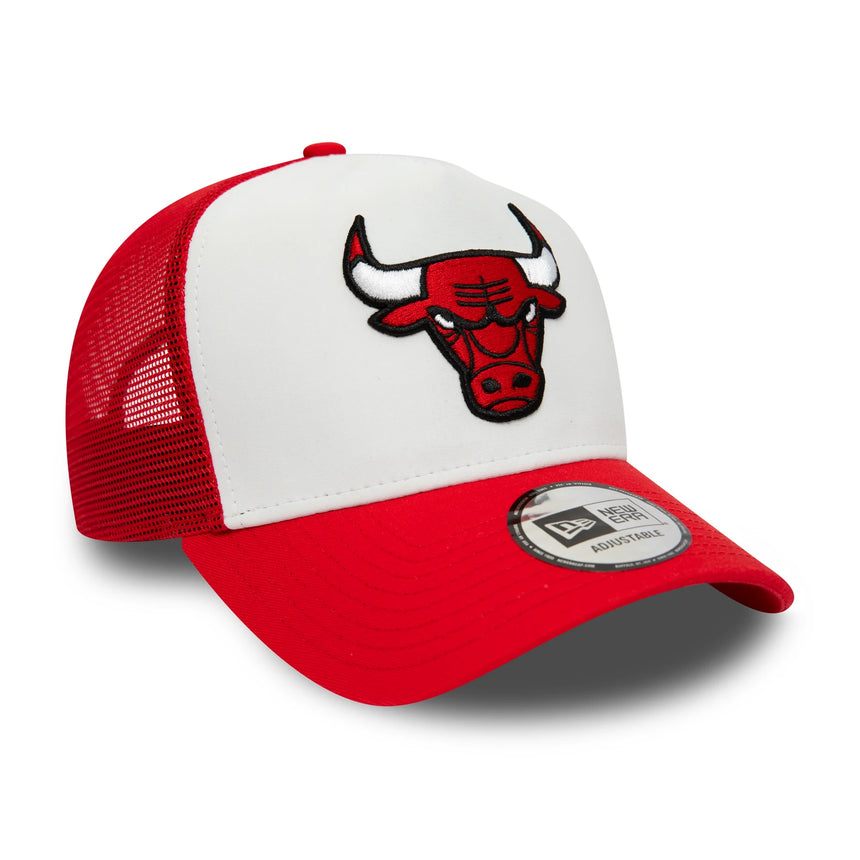 Chicago Bulls cap, New Era, trucker, white