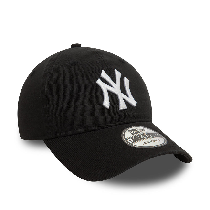 New York Yankees cap, washed, New Era, 9TWENTY, black