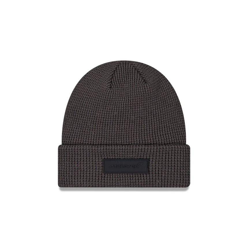 Gorro McLaren, NEW ERA, puños de gofre, gris