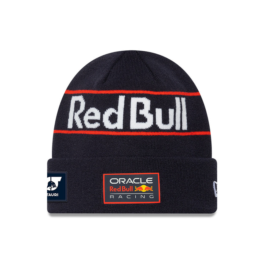 Red Bull Racing Cuff Knit Cap, Max Verstappen, New Era,Blue š„