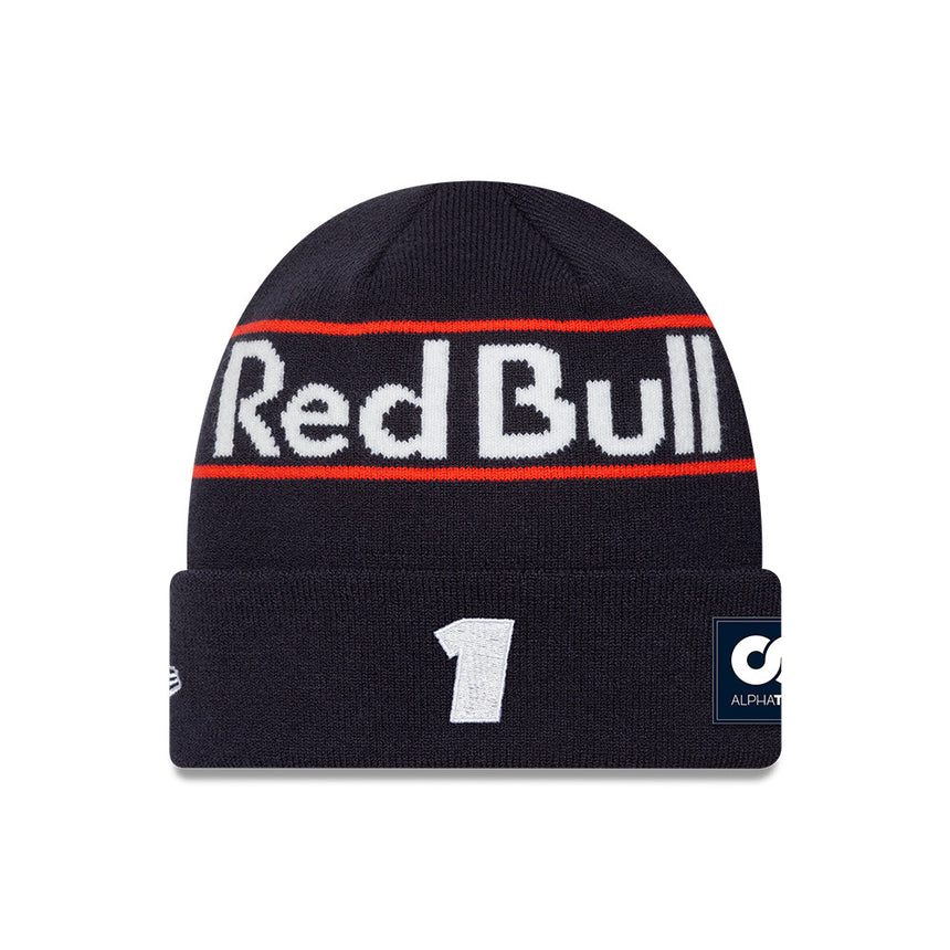 Red Bull Racing Cuff Knit Cap, Max Verstappen, New Era,Blue š„