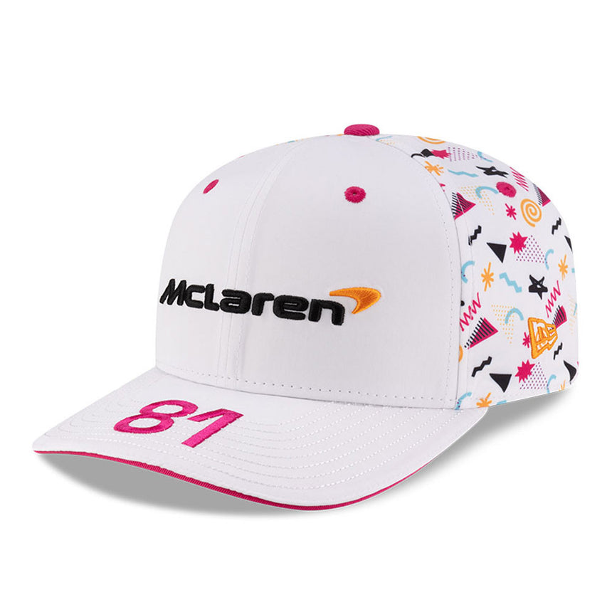 McLaren Baseball Cap, Miami, Oscar Piastri, New Era, 9SEVENTY SS, White 🔥