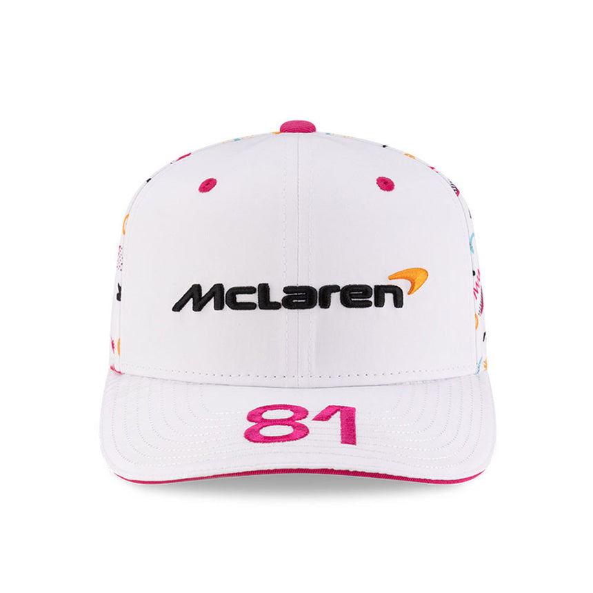McLaren Baseball Cap, Miami, Oscar Piastri, New Era, 9SEVENTY SS, White 🔥